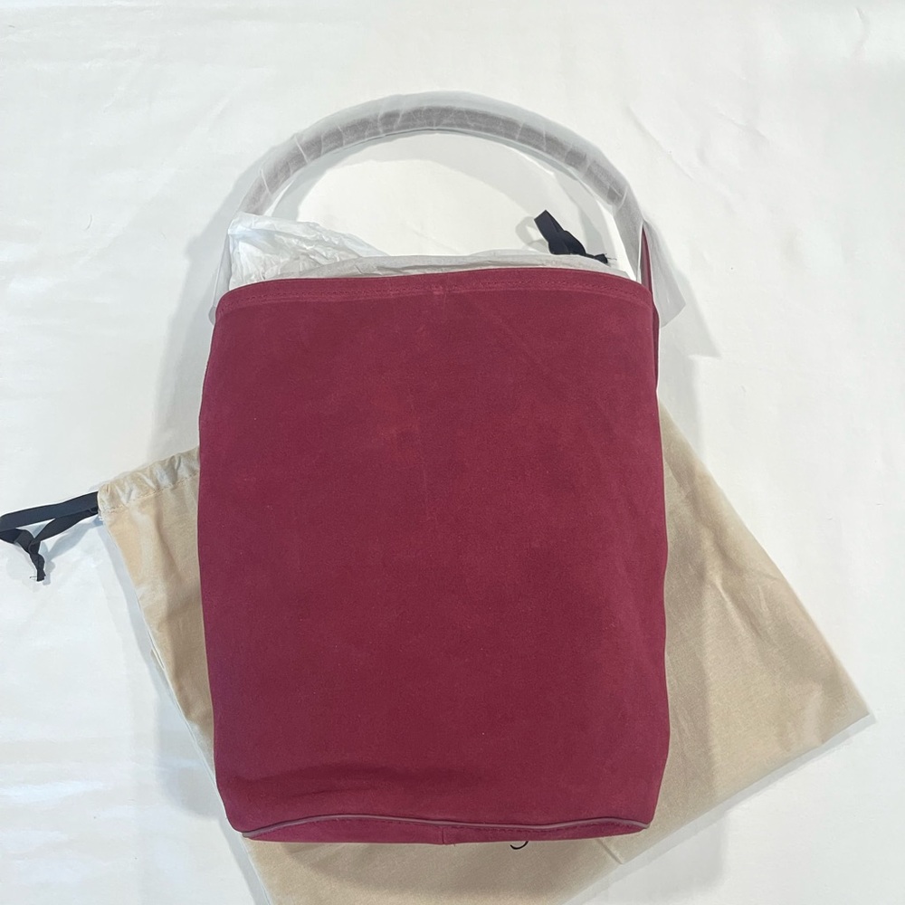 J.Crew | NWT | Berkeley Suede Bucket Bag | Red